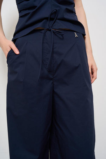 Pantalone donna a palazzo blu - 6