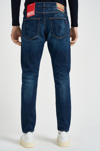 Jeans uomo skinny in denim scuro - 3