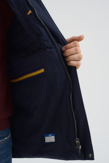 Trench uomo midi blu notte - 5