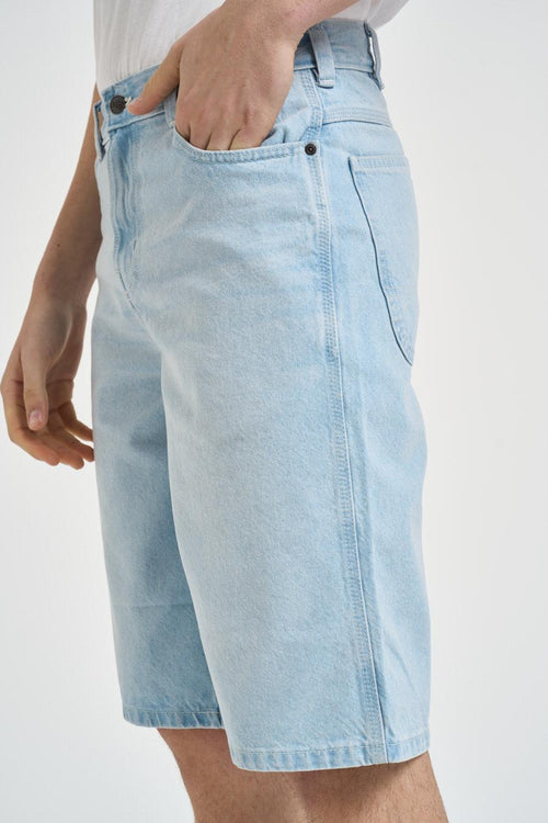 Bermuda uomo in denim chiaro - 2