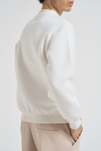 Felpa uomo girocollo bianca - 4