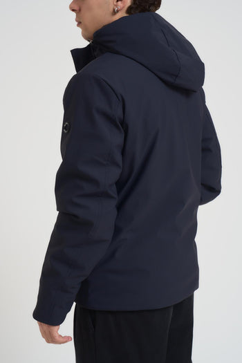 Giubbotto uomo con cappuccio blu - 6