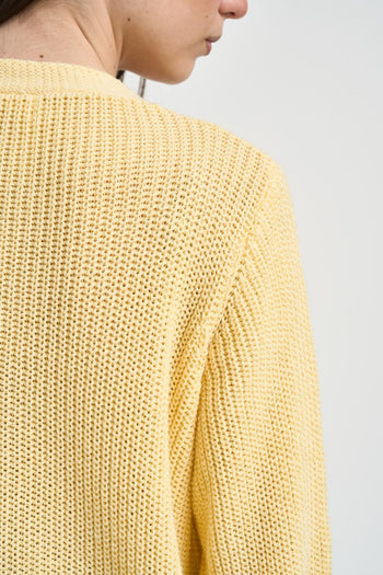 Cardigan donna giallo - 5