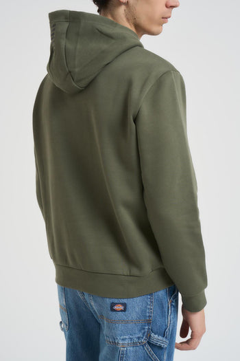 Felpa uomo con cappuccio verde - 4