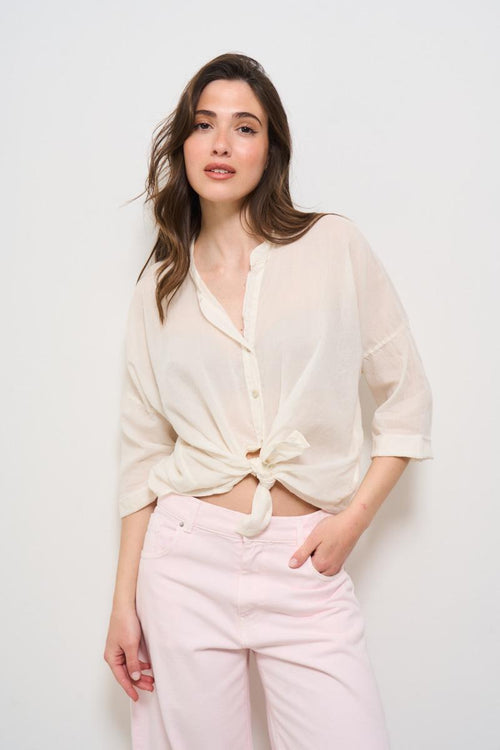 Camicia donna panna