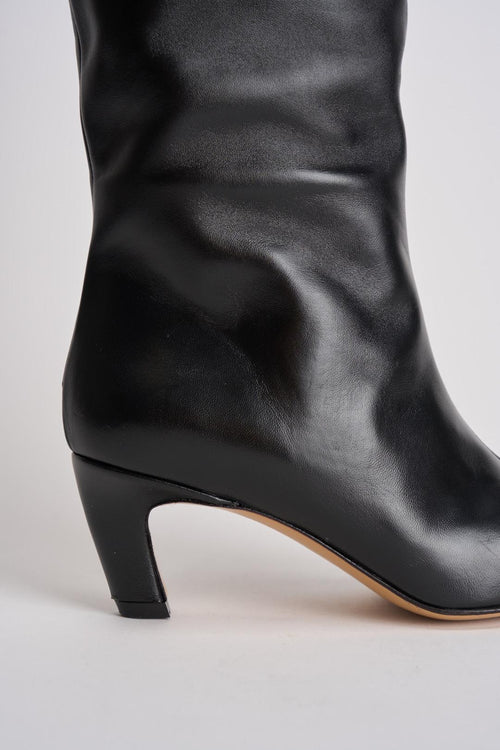 Stivale donna in pelle nero - 2