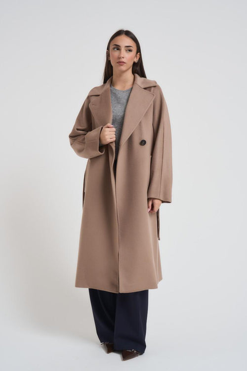 Cappotto doppiopetto Resina donna cammello - 2