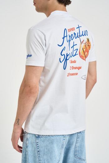 T-shirt uomo con ricamo bianca - 5