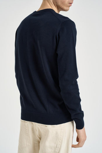 Maglia uomo girocollo blu notte - 3