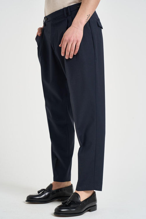 Pantalone uomo sartoriale blu navy - 2