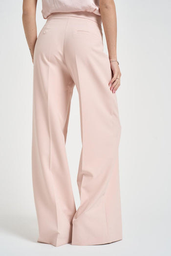 Pantalone donna gamba larga cipria - 3