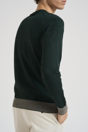 Maglia uomo girocollo verde - 4