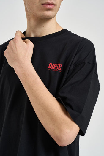 T-shirt uomo girocollo nera - 4