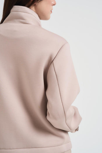 Giubbotto donna in Scuba beige - 6