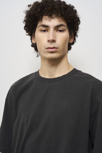 Men's black crew neck t-shirt - 3