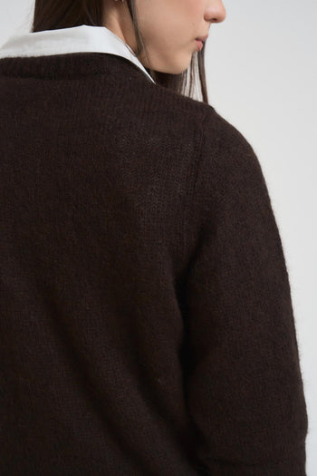 Cardigan donna testa di moro - 5