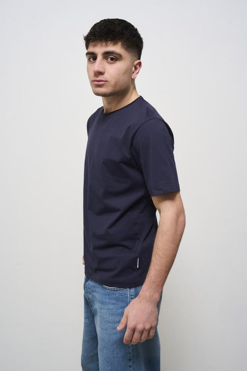 T-shirt uomo girocollo blu - 2