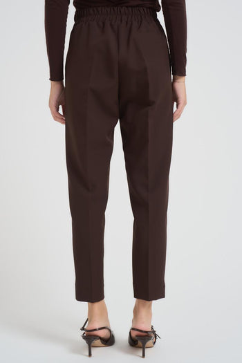 Pantalone donna regular marrone - 3