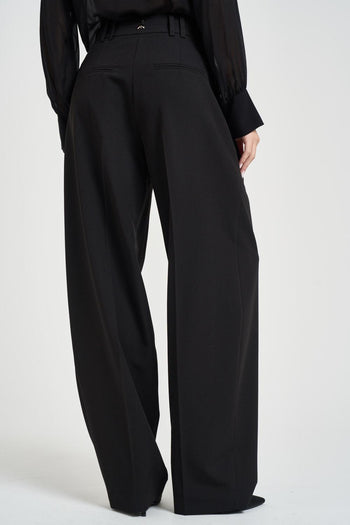 Pantalone donna a palazzo nero - 3