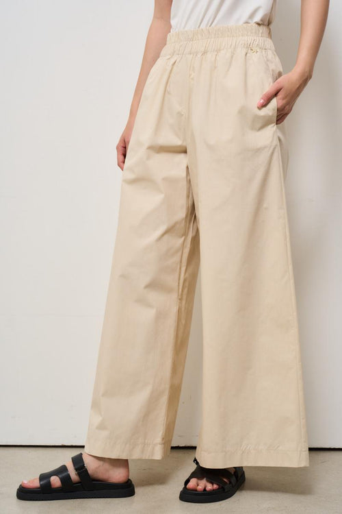 Pantalone donna a palazzo panna - 2
