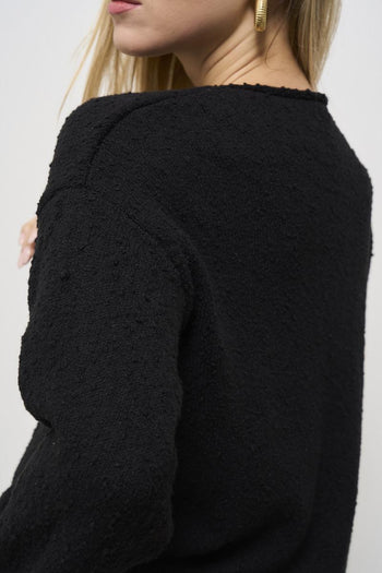 Maglia donna girocollo nera - 5