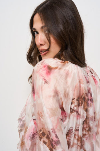 Blusa donna fantasia floreale - 4