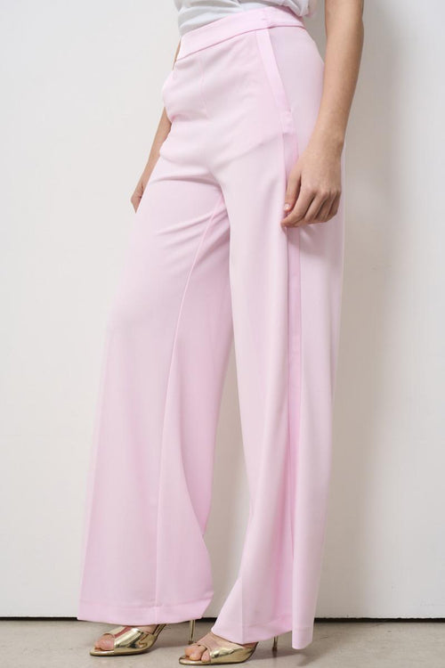 Pantalone donna gamba dritta rosa - 2