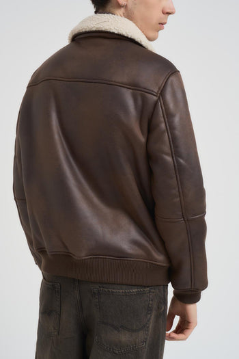 Giubbotto uomo aviatore moro - 4