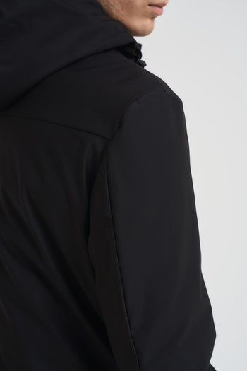 Giubbotto uomo con cappuccio nero - 6
