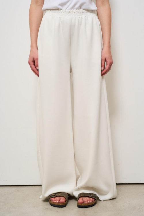 Pantalone donna panna a palazzo