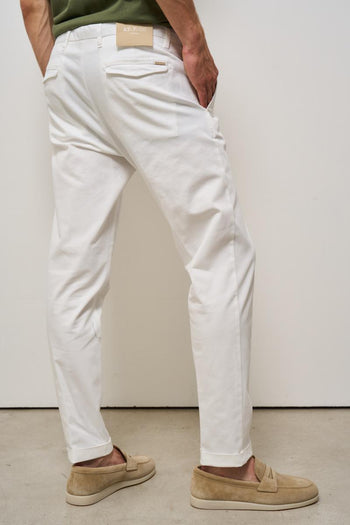 Pantalone uomo chino bianco - 5