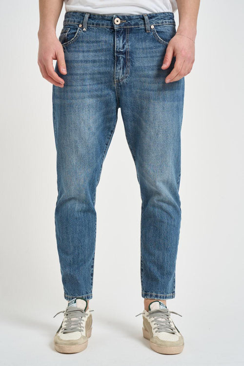 Jeans uomo regular blu medio