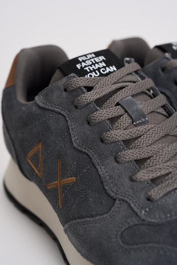 Sneakers uomo in suede grigie - 5