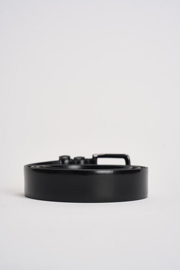 Cintura uomo in pelle nera - 3