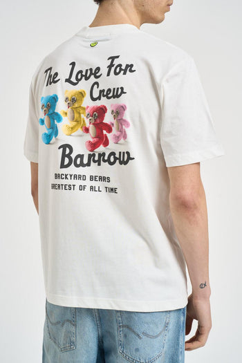 T-shirt uomo con stampa bianca - 3