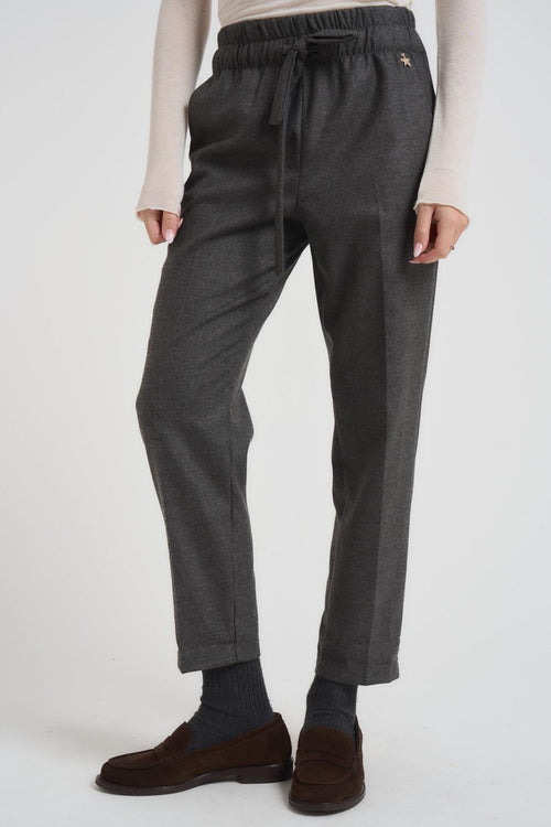 Pantalone donna regular grigio