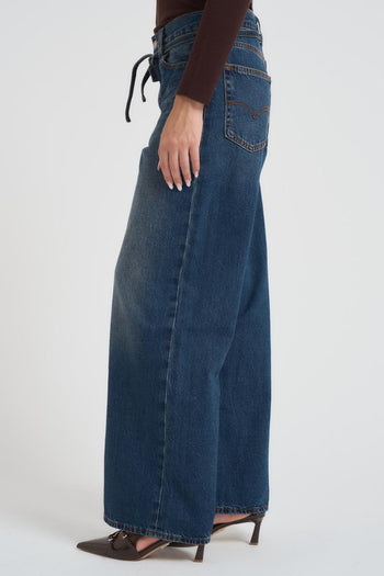 Jeans donna xl Straight in denim scuro - 3