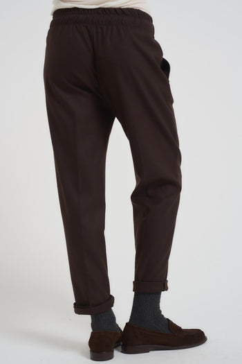 Pantalone donna regular marrone - 3