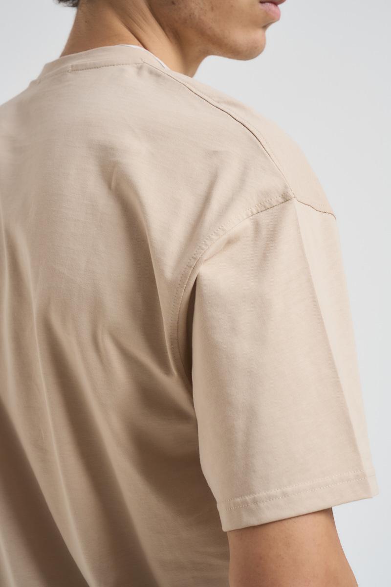 T-shirt uomo girocollo beige MUST AVORIO SUPERCULTURE* 