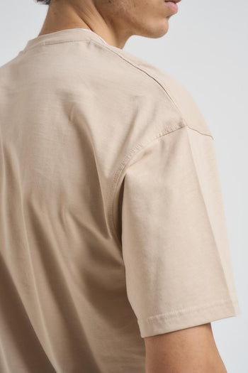 T-shirt uomo girocollo beige - 5