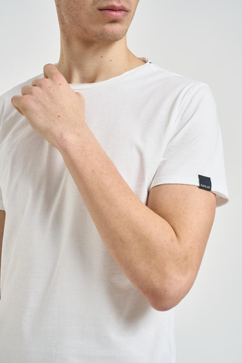 T-shirt uomo girocollo bianca - 2