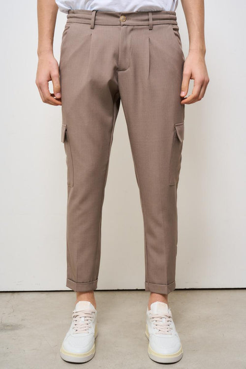 Pantalone uomo regular tortora
