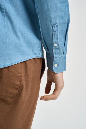Camicia uomo celeste - 5