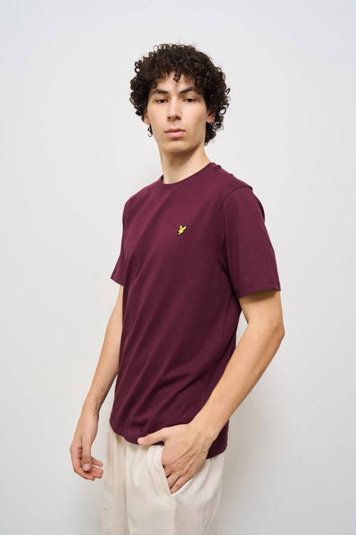 T-shirt uomo girocollo bordeaux - 2