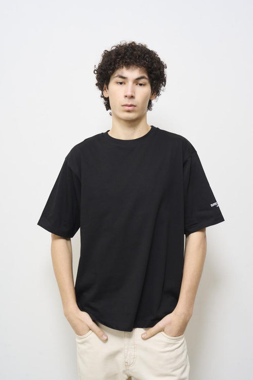T-shirt uomo girocollo nera