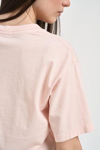 T-shirt donna con spalline rosa - 4