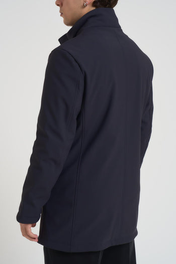 Giubbotto uomo collo alto blu notte - 3