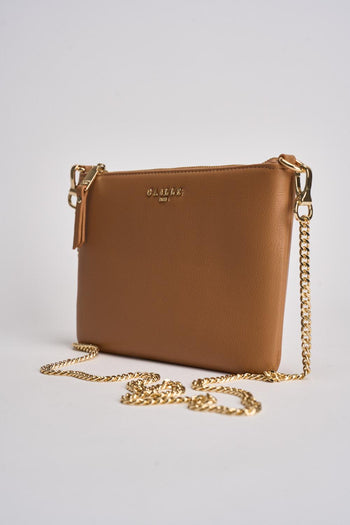 Pochette donna in ecopelle cammello - 4