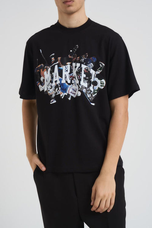 T-shirt uomo girocollo nera