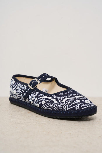 Ballerine donna fantasia bandana blu - 3